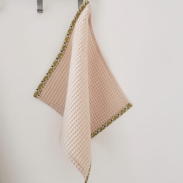 Serviette main épis écru