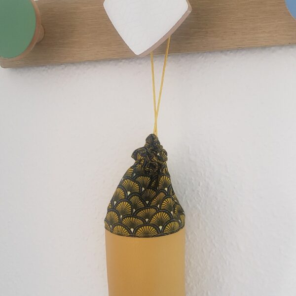 Trousse pot à crayons éventails ocre – Image 3
